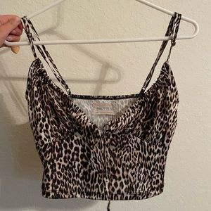 Cheetah Crop Tank Urban Outfitters
